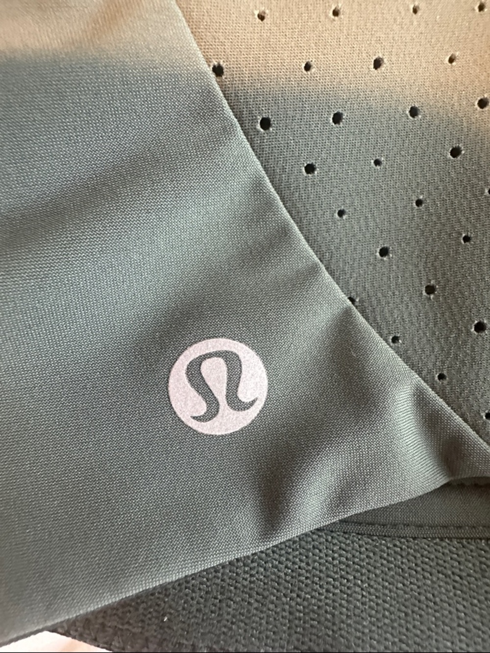 lululemon athletica Sage Green High-Impact Sports Bra with Perforated Front